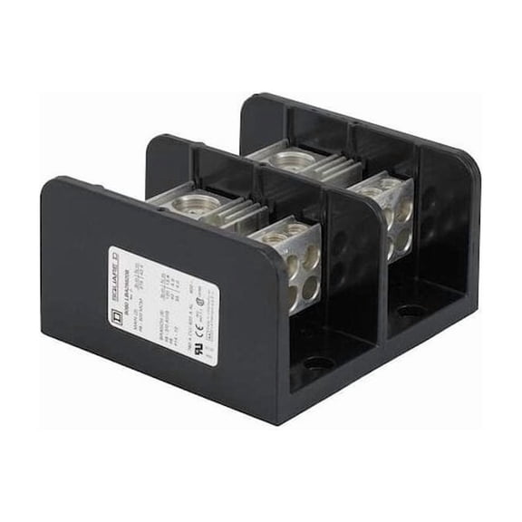 Power Distribution Block, Open, 2 Pole, 760 A Copper, 600 V AC/DC, Surface Mount