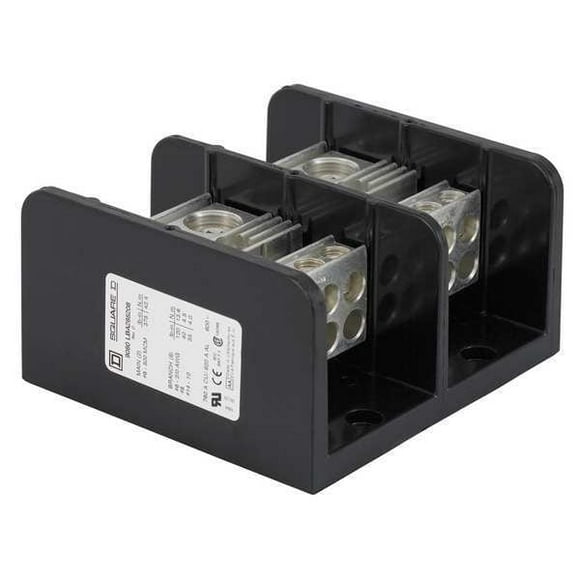 Square D Power Distr Block,Al/Cu,600V AC/DC 9080LBA265208