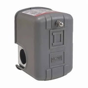 Pressure Switch, Standard/Reverse, DPST, 1 Ports, 1/4 FNPS, 4 to 45 psi Range, Polypropylene