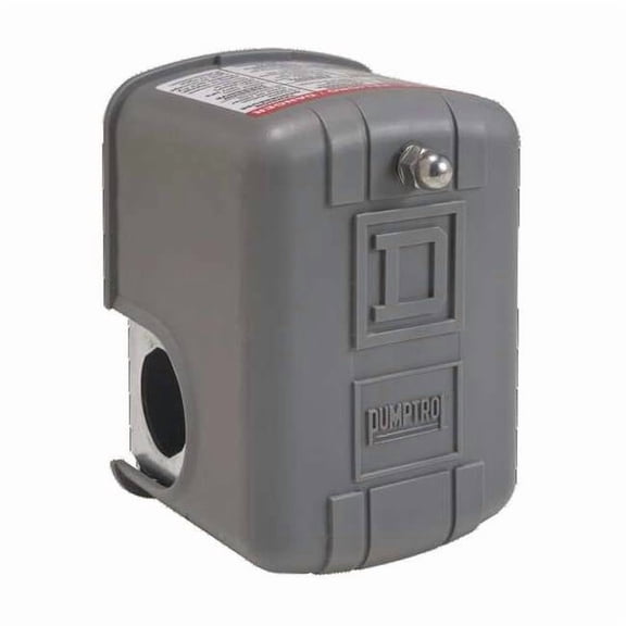Pressure Switch, Standard, DPST, 1 Ports, 1/4" MNPT, 10 to 65 psi Range, Polypropylene