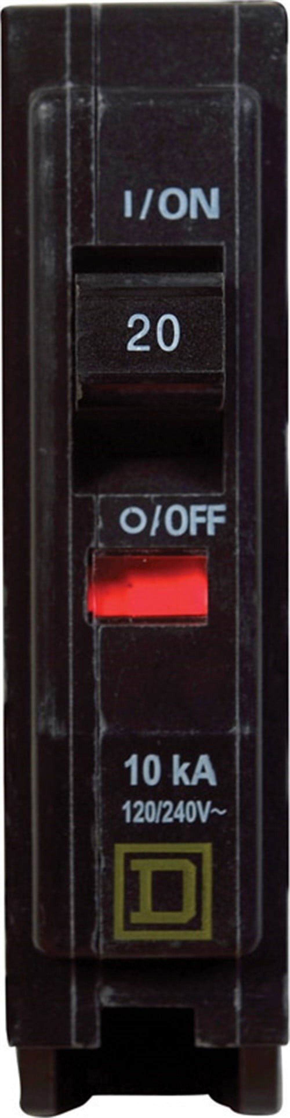 Schneider Electric qo120cp1235, 20A 120-240V Plug-In Single Pole Circuit Breaker