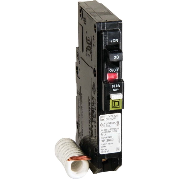 Schneider Electric Arc Fault Circuit Breaker QO120CAFIC QO - 20 Amp Single Pole