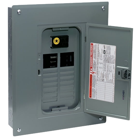 Square D QO124M100PC 100A Main Breaker Installed Load Center