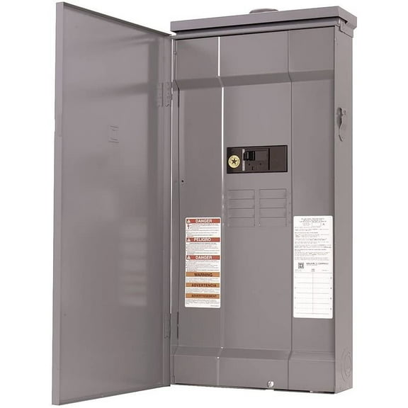 Square D Load Center QO1816M200FTRB - 200 Amps, 8 Slots, 240 V, Outdoor, Gray