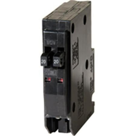 Square D QO2020CP Indoor 20/20A 120/240V Tandem 1-Pole Circuit Breaker 3.22 in.