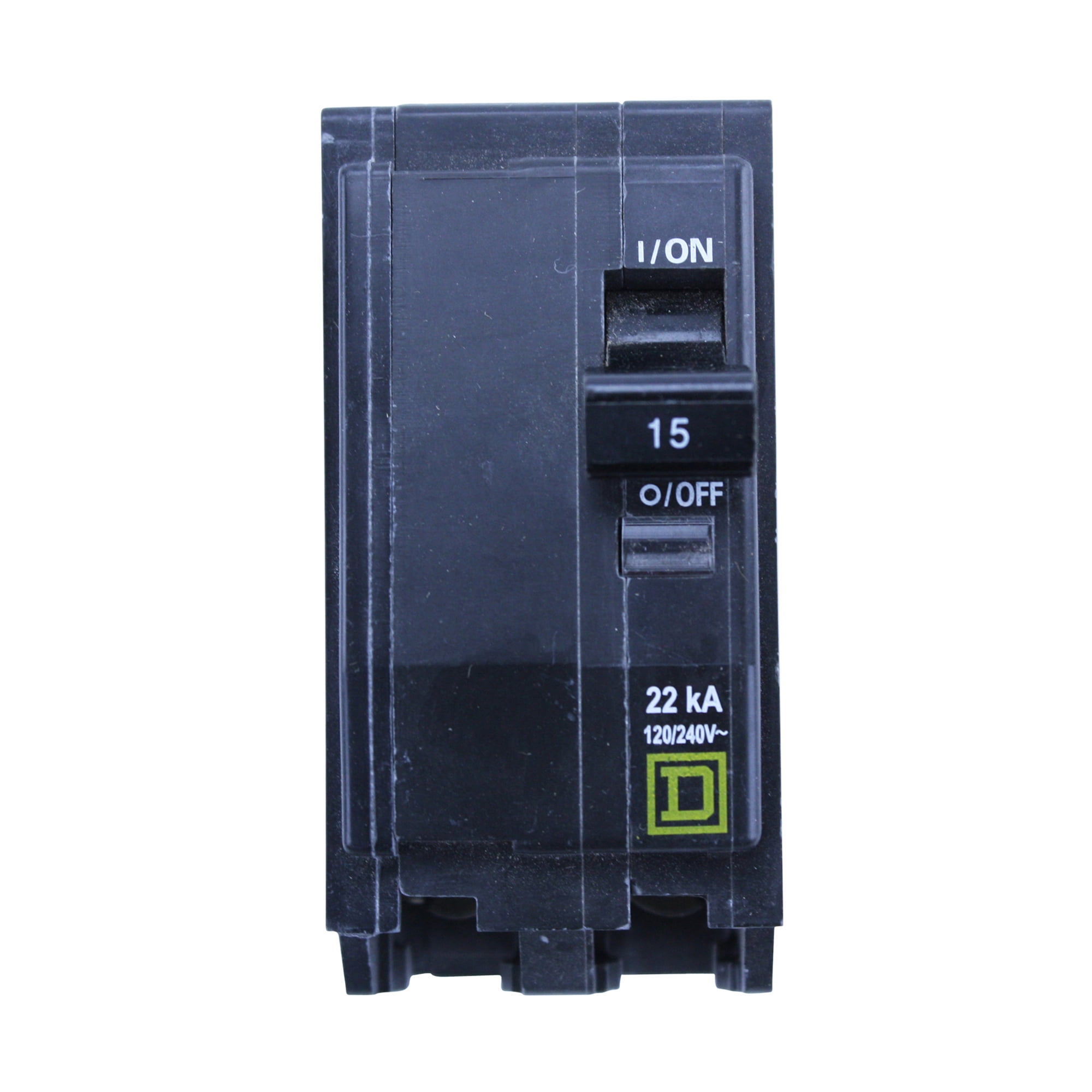 Square D QO215VH 2 POLE 15 AMP 120/240V 22KA Miniature Circuit Breaker