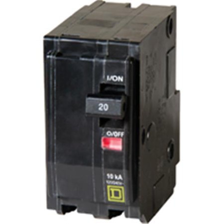 Square D QO220CP Double Pole Circuit Breaker, 20 Amp