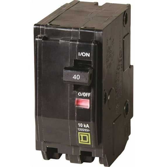 Square D QO240C Double Pole Circuit Breaker, 40 Amp