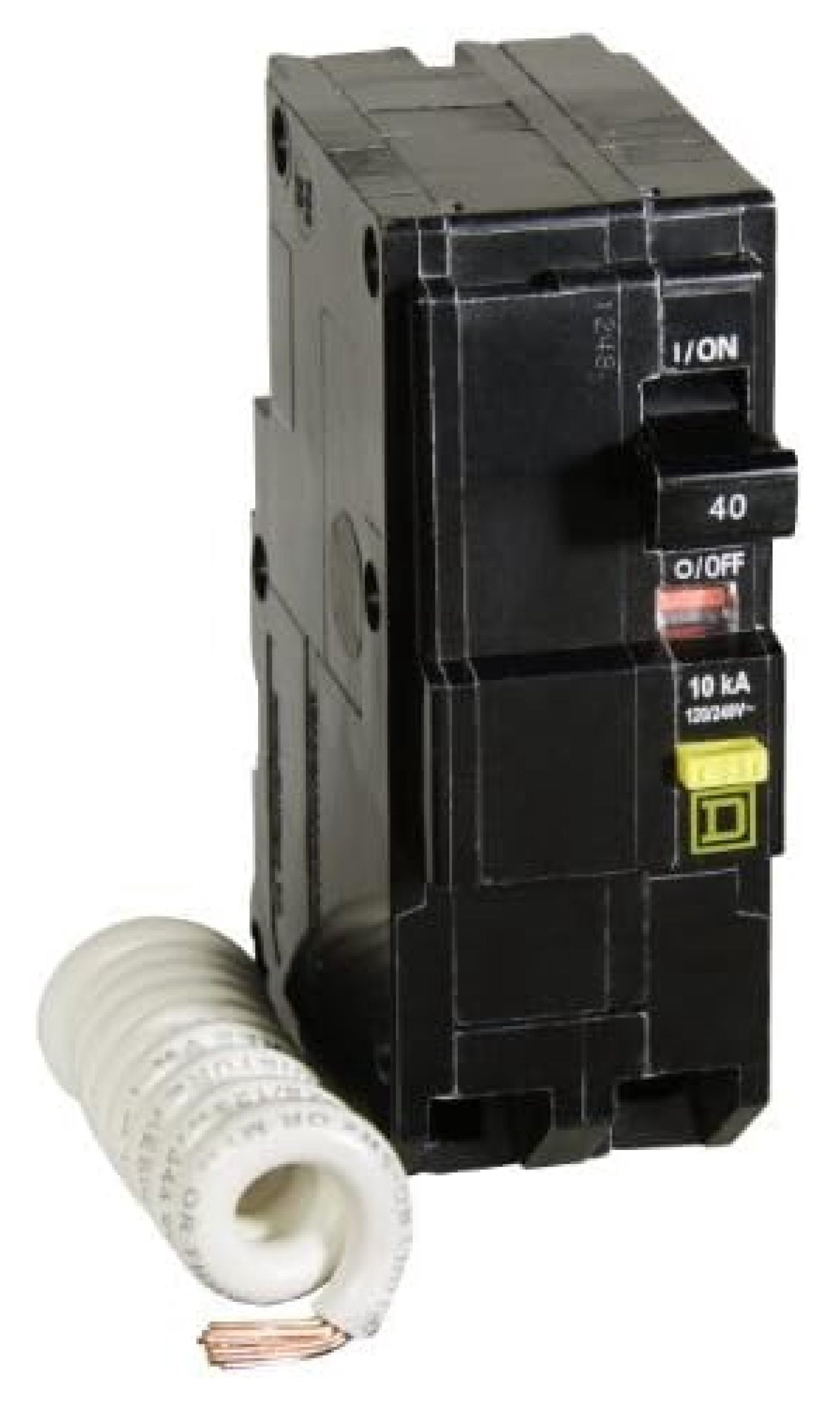 Square D - QO240GFICP QO Circuit Breaker, 40-Amp, 120/240V, 2-Pole, GFCI, Plug-In Mount