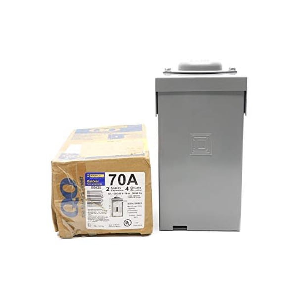 Square D QO Load Center QO24L70RBCP - 70 Amp Main Breaker Convertible Panel - Multicolor