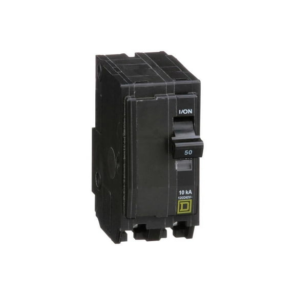 Schneider Square D QO 50 Amp Double Pole Circuit Breaker QO250CP - 2-Pole - Black