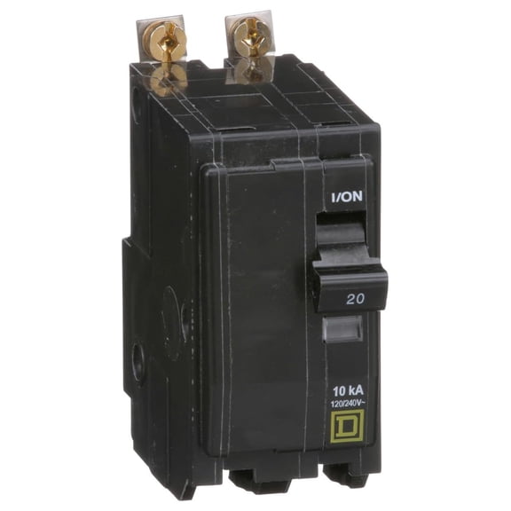 Square D - QOB220CP Circuit Breaker, Black