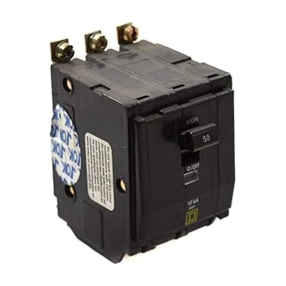 Square D QOB350 Circuit Breaker 50 Amp Bolt On - 120/240V Electrical Breaker - Replacement Breaker for Electrical Panel - UL Listed & Compatible with Square D Panels