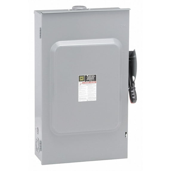 Square D Safety Switch,600VAC,3PST,200 Amps AC H364NRB
