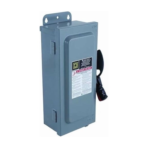 Square D Fusible, Safety Switch, Heavy Duty, 600 V, 3PST H362AWC