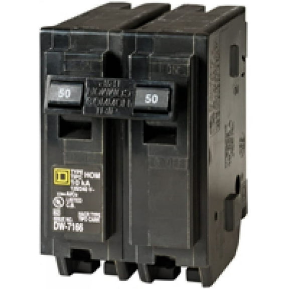 Square D Schneider Electric 50A 2 Pole HO Breaker HOM250C