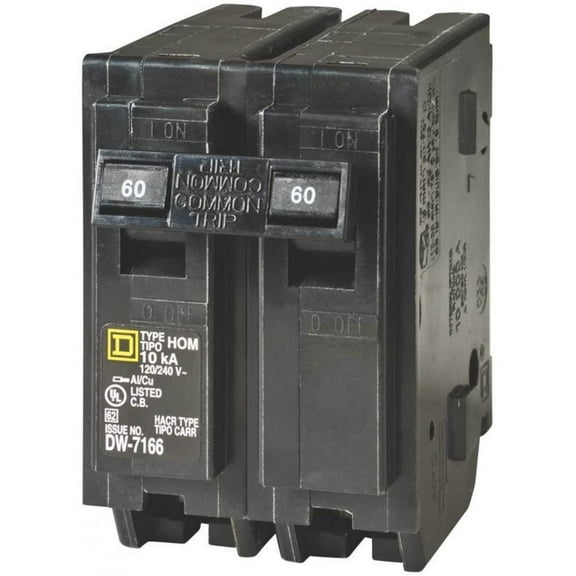 Square D Schneider Electric 60A 2 Pole HO Breaker HOM260C
