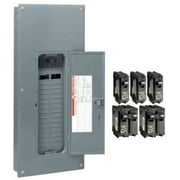 Square D by Schneider Electric HOM3060M200PQCVP Homeline 200 Amp 30-Space 60-Circuit Indoor Main Breaker Qwik-Grip Plug-On Neutral Load Center with Cover - Value Pack