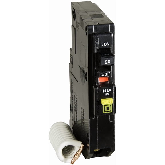 Square D by Schneider Electric QO120GFICP QO Qwik-Gard 20 Amp Single-Pole GFCI Circuit Breaker