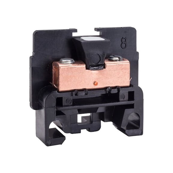Terminal Block, Pass-Through, 1 Pole, 40 A, 600 V AC/DC, 10 AWG, Black 9080GKB6