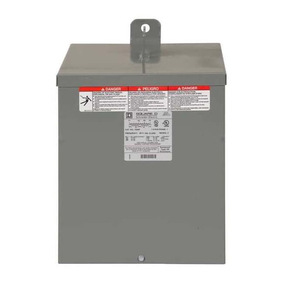 General Purpose Transformer, 7.5 kVA, NEMA 3R, 120/240V AC, 480V AC