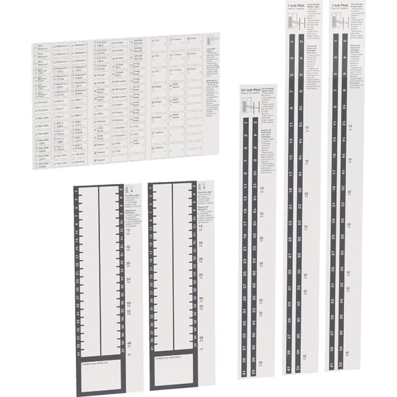Square D - UCD42CP Directory Kit Universal self-Adhesive pre Circuit Labels, White
