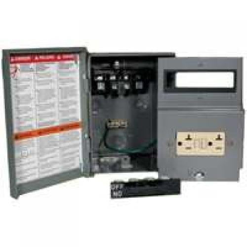 Square D UFP222RGFI Non-Fusible Pullout with 20-Amp GFCI Outdoor - Nema 3R Rainproof