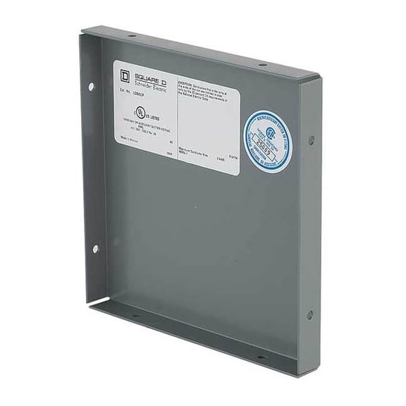 Wireway Closure Plate, 1 Type, NEMA 1 Rating, Steel, ANSI 61 Polyester Powder