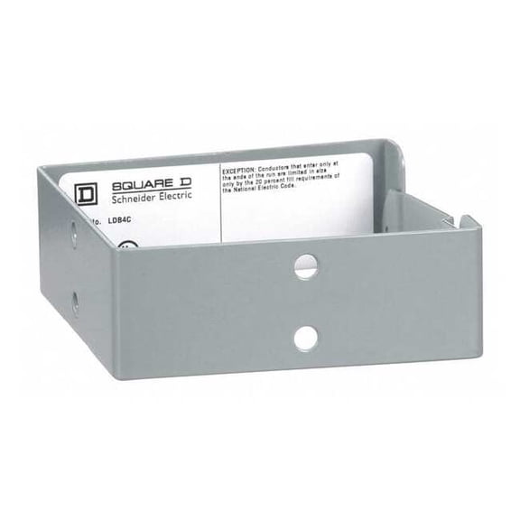 Square D Wireway Fitting,Connector,4x4 in.,Indoor LDB4C