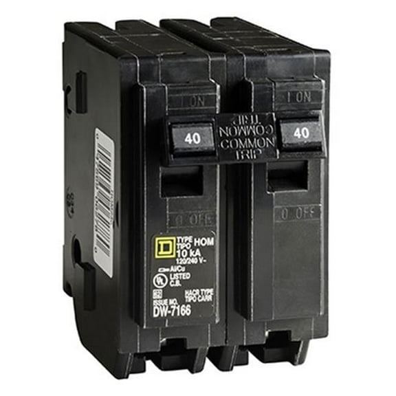 Square D by Schneide 40A D-Pole Circuit Breaker