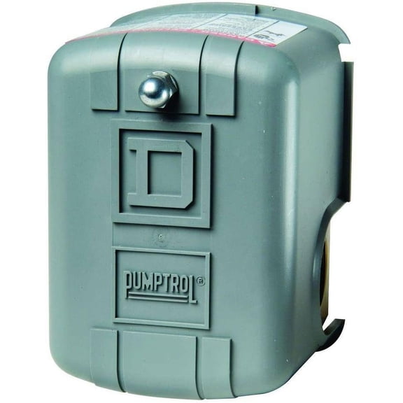 Square D Pumptrol Water Pressure Switch FSG2J21CP - 30-50 PSI, Grey Cover  Indoor & Outdoor Use, NEC-Compliant