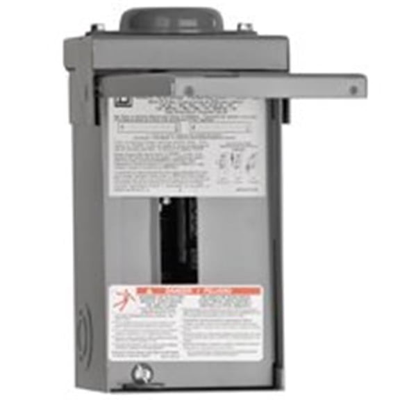 Square D Homeline Main Lugs Load Center HOM24L70RBCP - 70-Amp 2-Space 4-Circuit - Outdoor