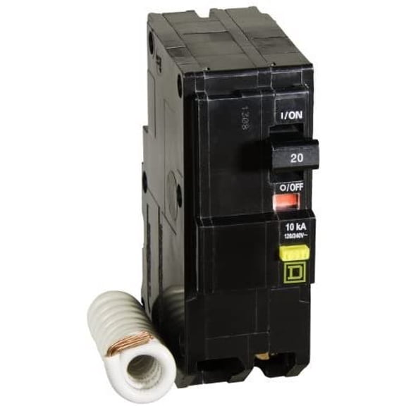 Square D by Schneider Electric QO220GFICP QO Qwik-Gard 20-Amp Two-Pole GFCI Breaker by Square D by Schneider Electric
