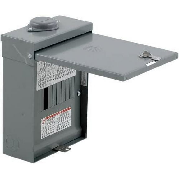 Square D by Schneider Electric QO612L100RBCP QO 100 Amp 6-Space 12-Circuit Outdoor Main Lugs Load Center with Cover by Square D by Schneider Electric