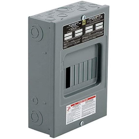 Square D QO 100 Amp 8-Space 16-Circuit Indoor Main Lugs Load Center - Surface Mount