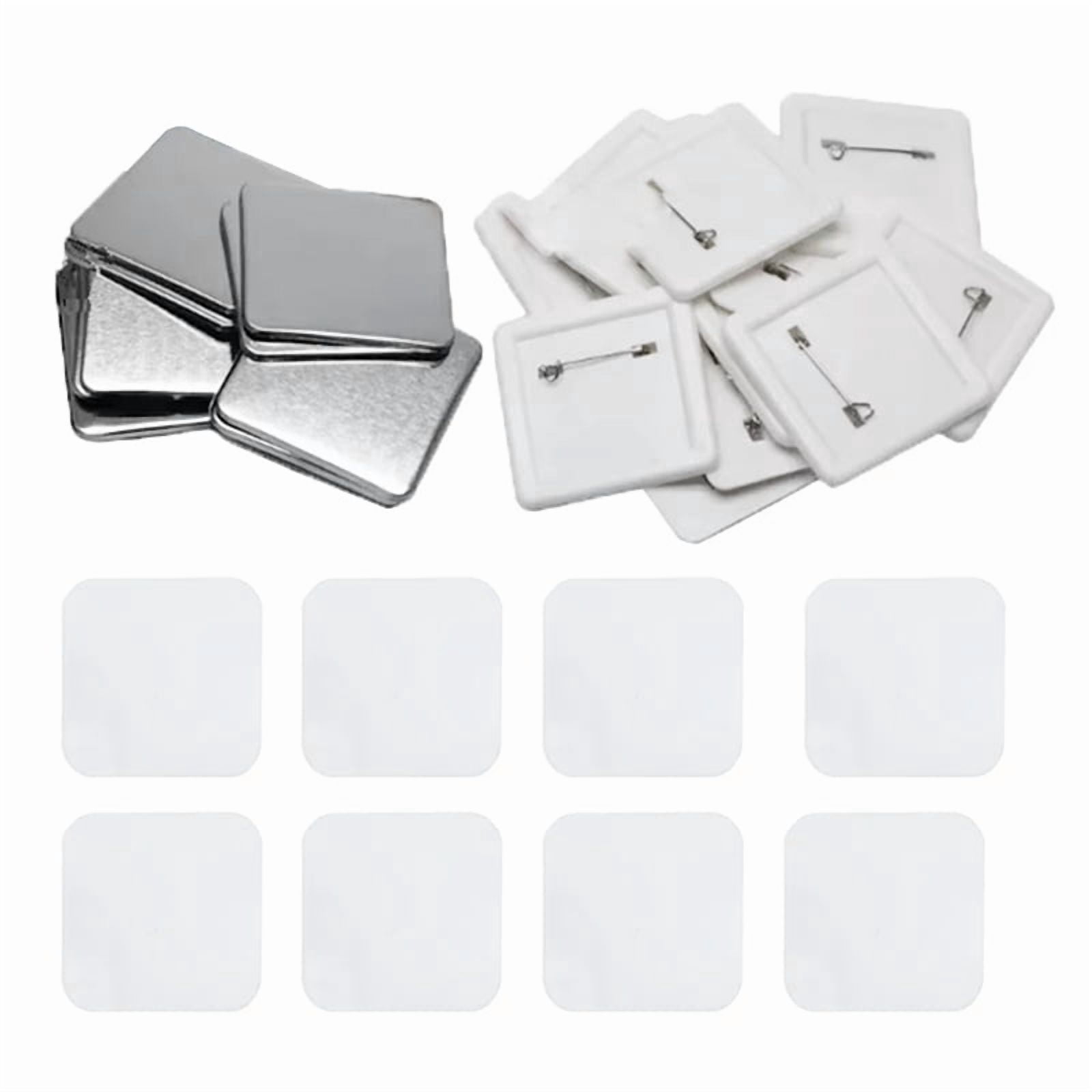 Square DIY Blank Pin Button Badges Material 50x50mm Refrigerator ...
