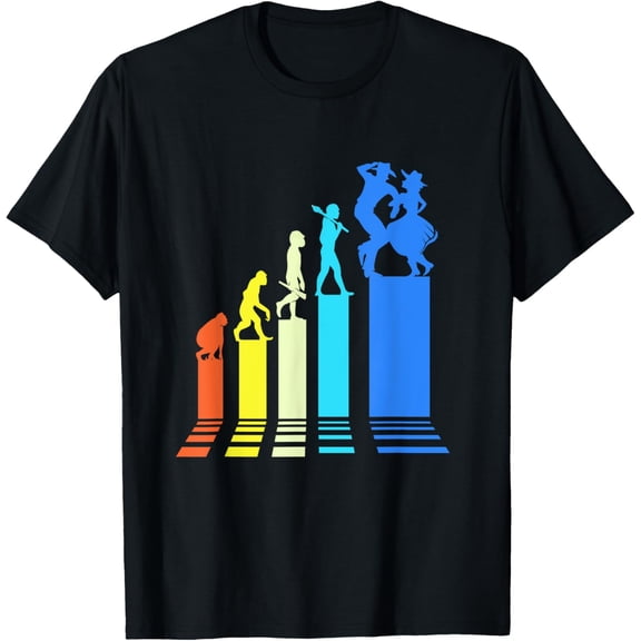 Square Dancer Evolution Retro Style Square Dancing T-Shirt