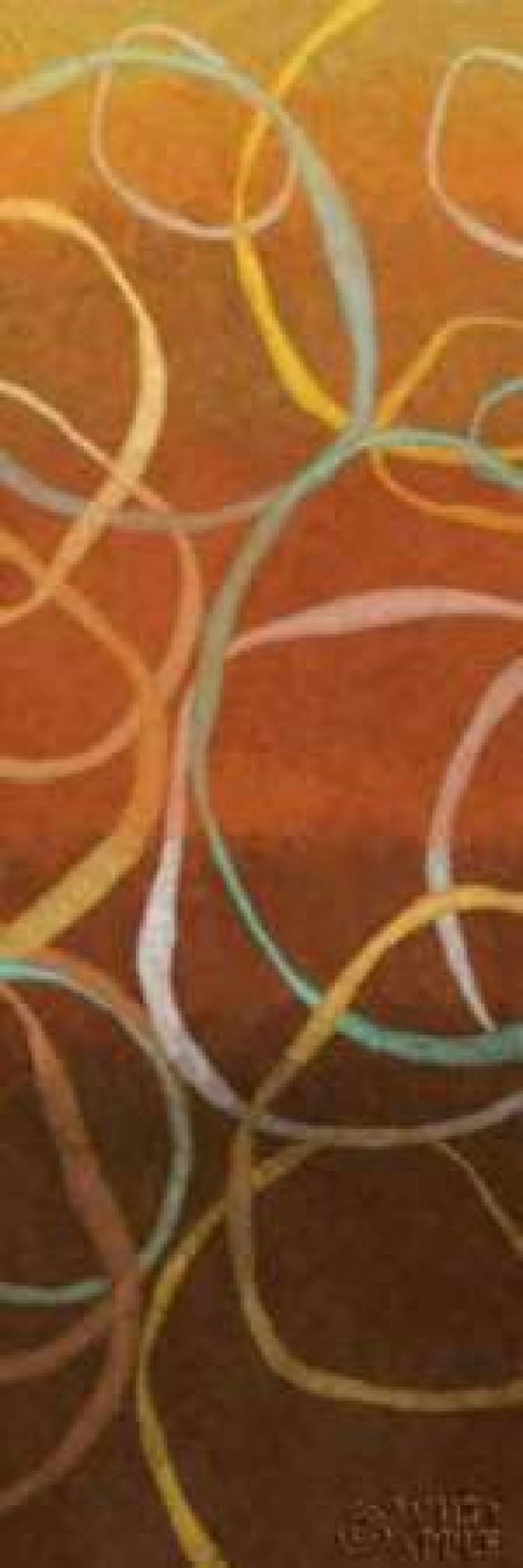 Square Dancing Circles II Canvas Art - Sarah Adams (8 x 24)