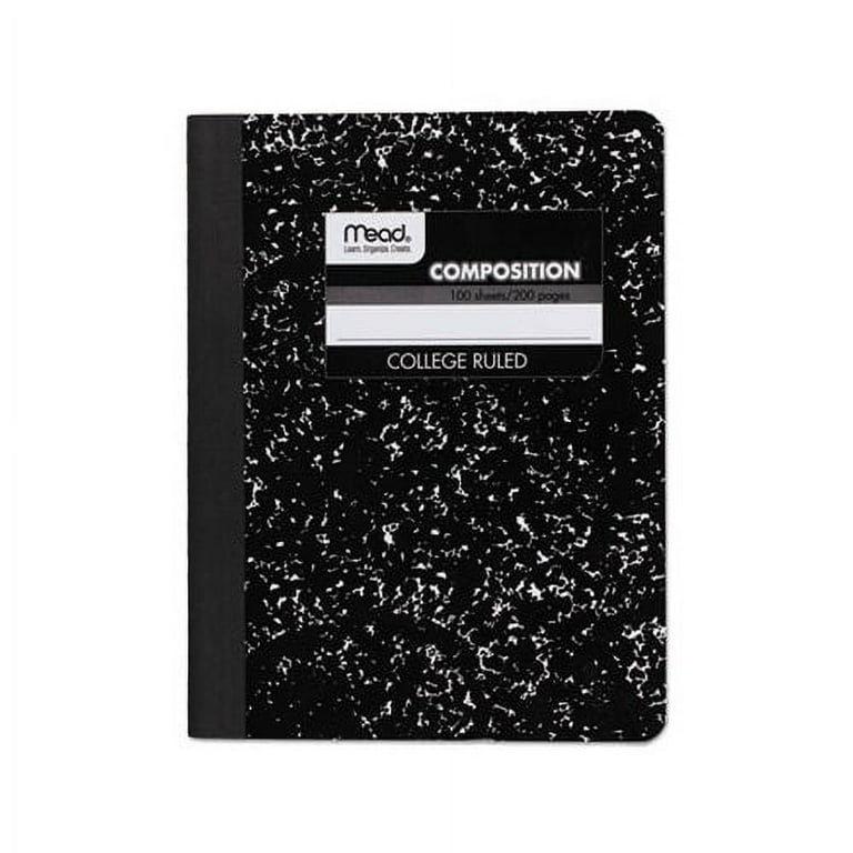 Square Deal Composition Book, Medium/College Rule, Black Cover, (100) 9.75 x 7.5 Sheets Square Deal Composition Book, Medium/College Rule, Black Cover, (100) 9.75 x 7.5 Sheets