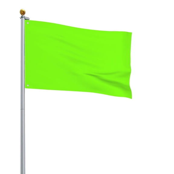 Square Decorative Flag 2x3ft Decorative Flag Without Flagpole For Home Office Outdoor Road Basketball Court Fluorescent Green