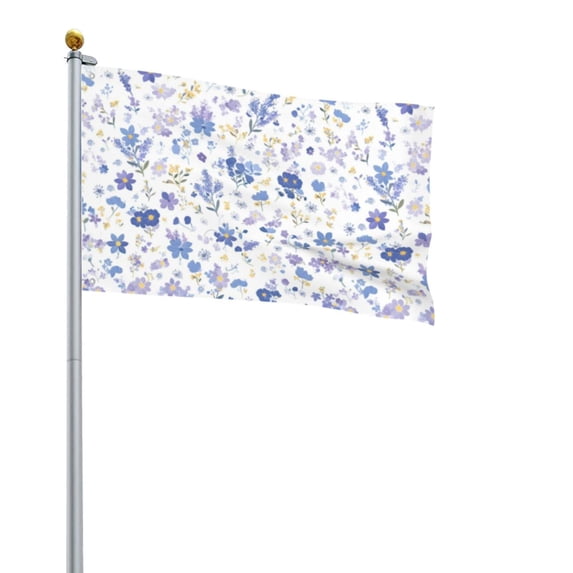 Square Decorative Flag 2x3ft Decorative Flag Without Flagpole For Home Office Outdoor Road Basketball Court Milk Cow Print Style Lavender_4