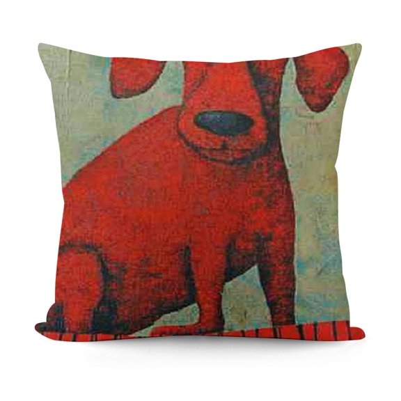 Square Decorative Throw Pillow Case Cushion Cover Green Background
