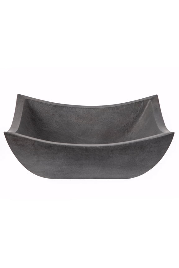Square Deep Zen Sink - Lava Stone