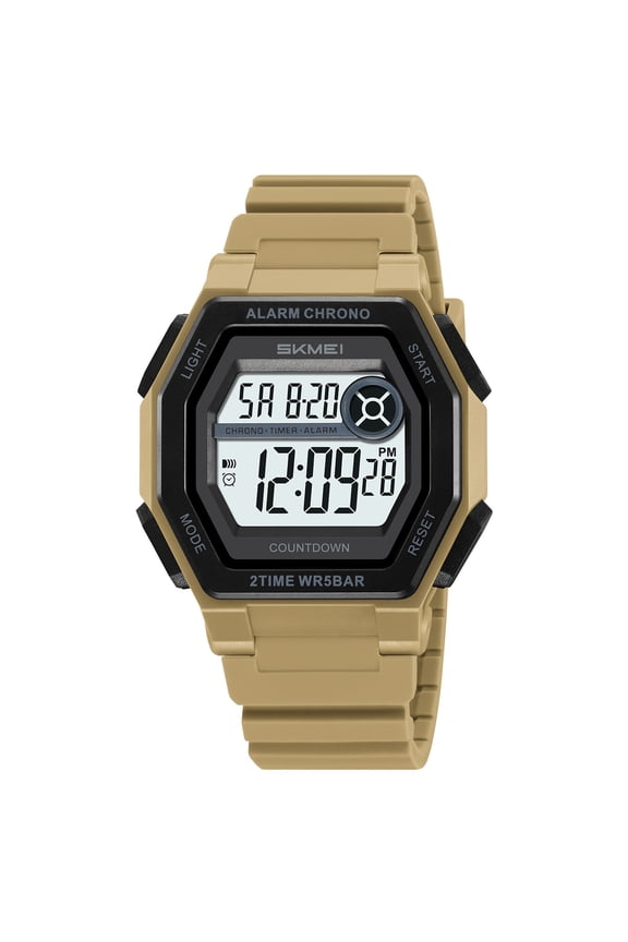 Square Digital Watch for Teens - Fashion Sports Watch with Alarm, Stopwatch, Waterproof, Silicone Strap for Student