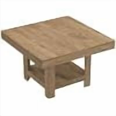 Square Dining Table for 4-6 People, 47.2 Inch Kitchen Table with 2-Tier Storage, Waterproof Surface, Heavy Duty 350 Lbs Support, Sturdy Triangle Legs,Brown