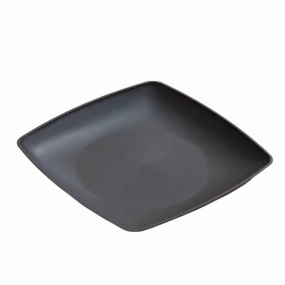 Square Dinner Plates, Plastic Picnic Plates Reusable, Square Dessert Snack, Lunch Appetizer Salad Plates, Kitchen Dinnerware Dishes for Camping Party Grill