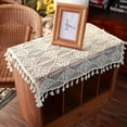 thumbnail image 1 of Square Doily Centerpieces Cotton Handmade Crochet Lace Table Cloth Doilies for Nightstand Protector, 1 of 9