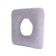 thumbnail image 1 of Square Donut Cushion 17" Breathable Cotton Pressure Relief Seat Pad Washable Support Cushion for Home Sofa Office Chair Wheelchair Gray, 1 of 7