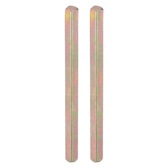 Square Door Knob Spindle 85x5mm, Carbon Steel Spare Door Handle Spindle, Gold 2 Pack