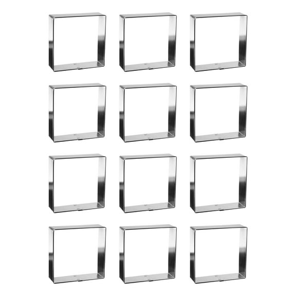 Square Dozen Cookie Cutters 3 inches/each O1092-W12 - The Cookie Cutter Shop - Tin Plate Steel